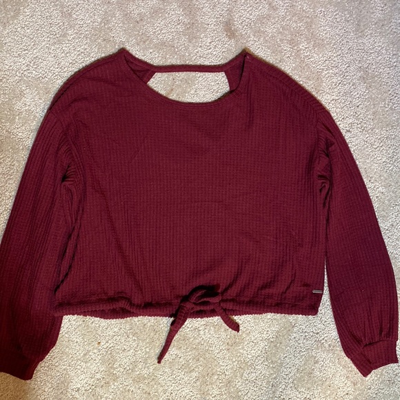 Hollister Long Sleeve open back top - Picture 1 of 5